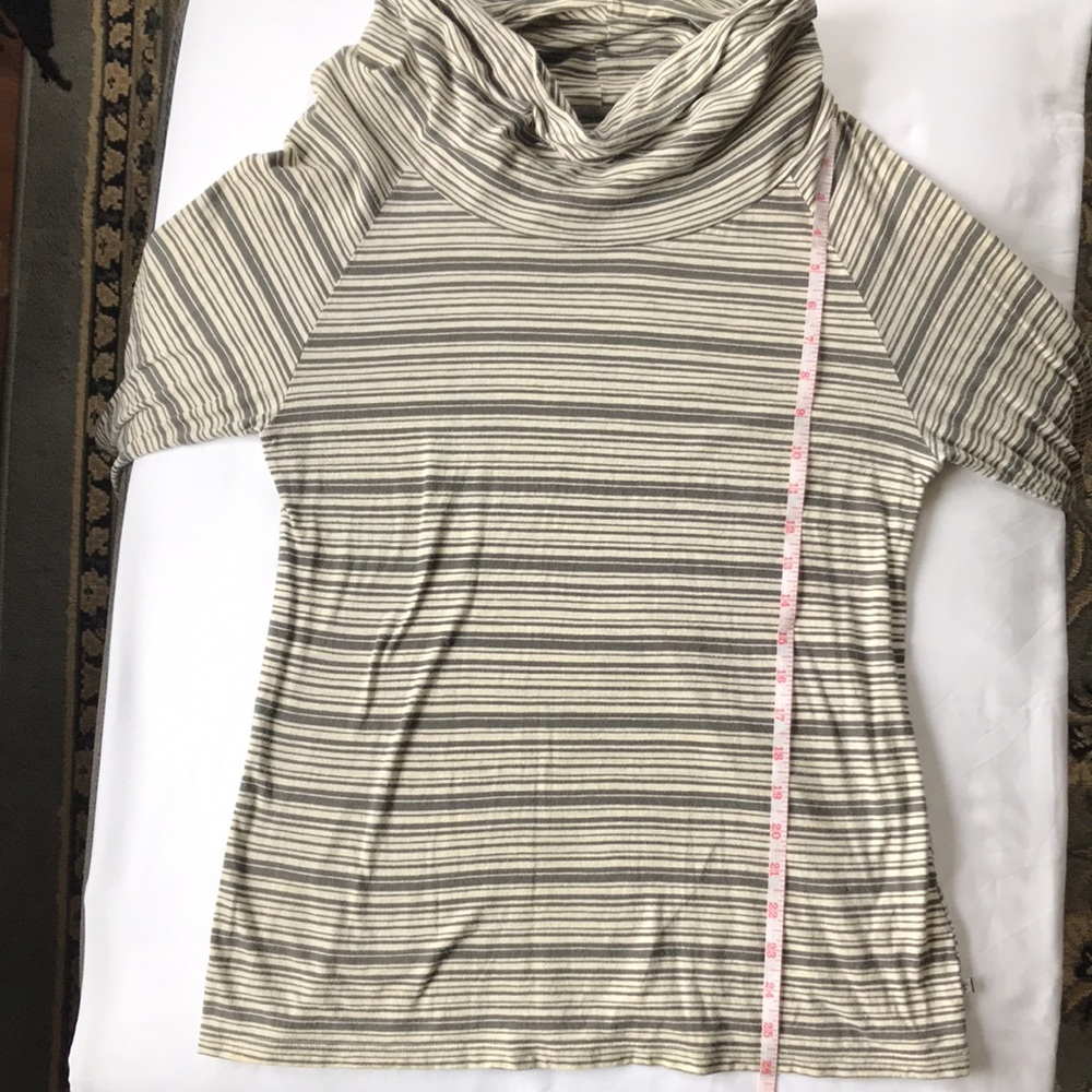 Toad&Co 100% Organic Cotton Cowl Neck Long Sleeve Tunic Tee Womenโs Large - Picture 7 of 11